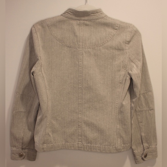 Isaac Mizrahi Grey Denim Jacket in size S - Picture 11 of 16